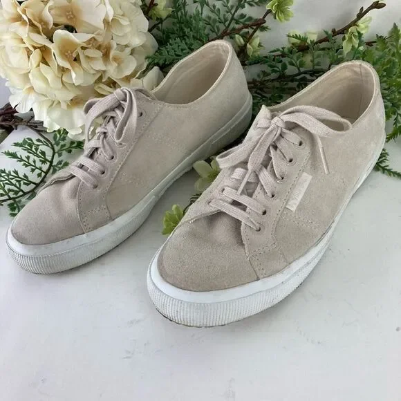 SUPERGA shoes | suede dove grey | size 8 | gym shoe - Picture 3 of 14